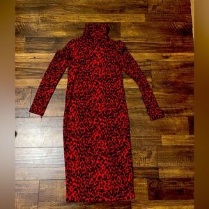 Zara Leopard Midi Dress